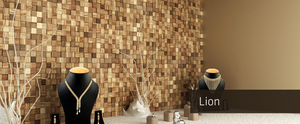 broDesign Edition One: Wood Mosaic - Lion (natural)